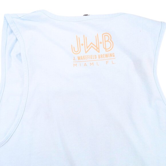 J.Wakefield 2XL El Jefe Hefeweisen Sleeveless Blue Graphic Tee Drink Like A Boss - Picture 7 of 8